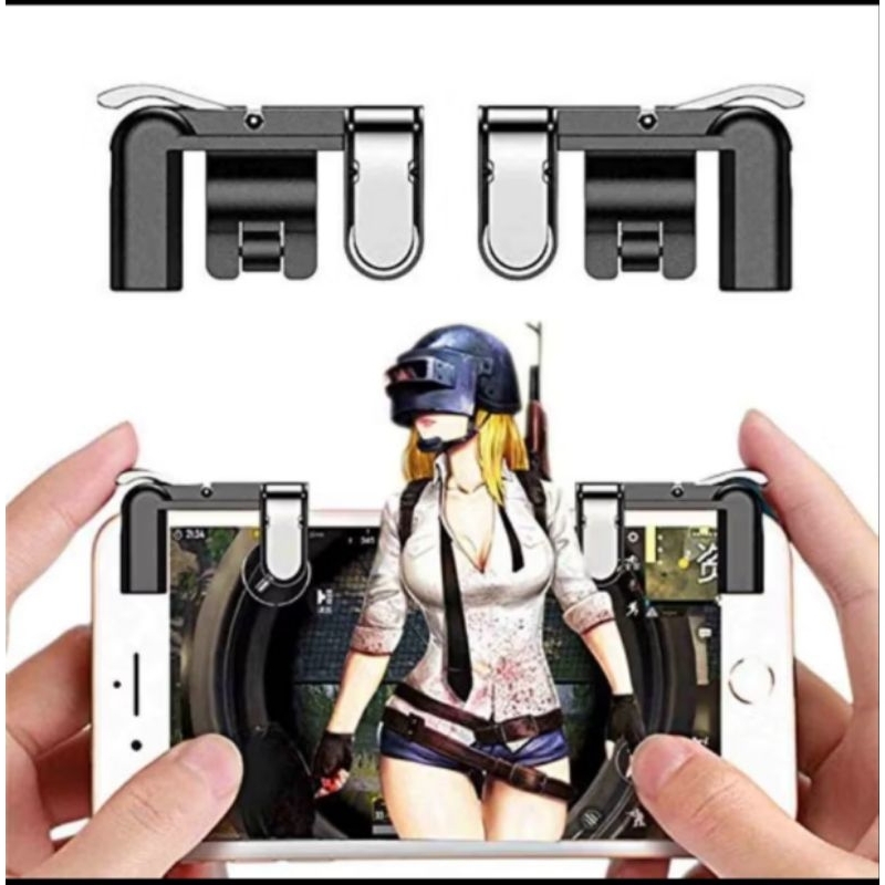 Controle Gamepad Celular | Joystick |  / Gatilho Controlador Compatível Free Fire, PUBG e COD Mobile | iOS e Android