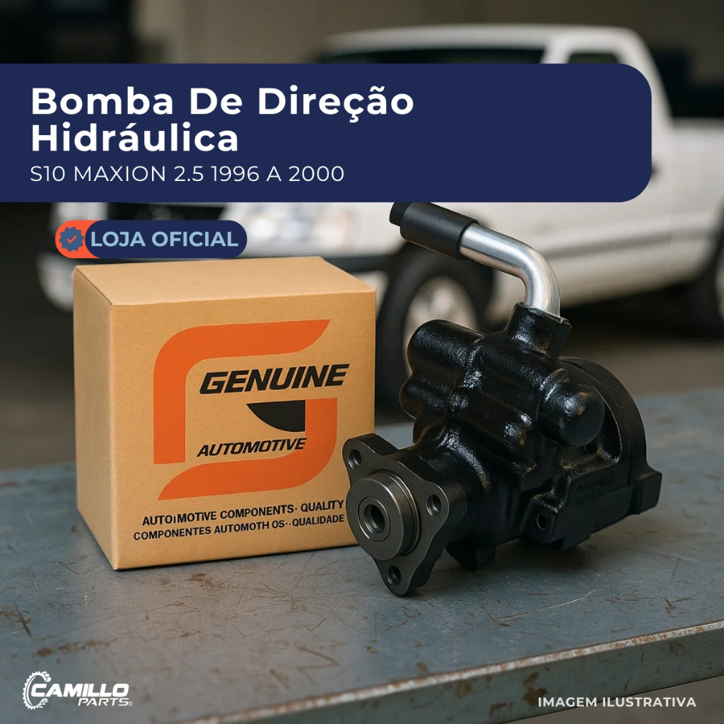 Bomba Hidráulica Chevrolet S10 Maxion 2.5 1996 A 2000 Original Nova Completa