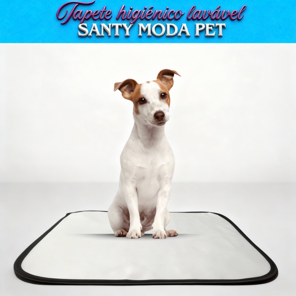 Kit 2 tapete Higiênico lavável cães, M, Tam. 80 x 60, Reutilizável, não vaza xixi pets/ cachorro.