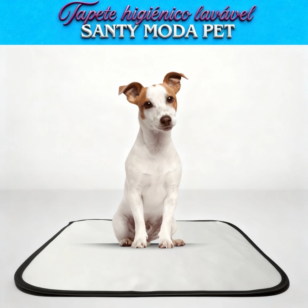 Kit 2 tapete Higiênico lavável cães/Cachorro, M1, 80 x 50 cm , Reutilizável, não vaza xixi pets/ cachorro.
