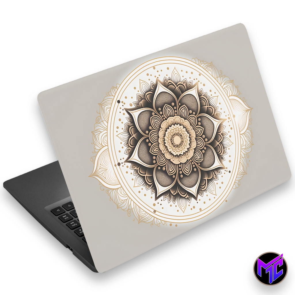 Skin Adesivo para Notebook Mandala Luxo (parte externa)