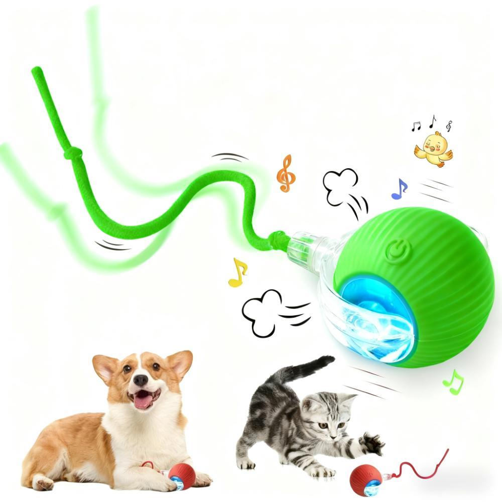Bola Brinquedos De Rolamento Automático Cauda Do Falso Recarregável Bola Inteligente Gato Interativo