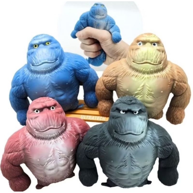 Macaco Gorila Estica e Esmaga  Antiestresse Divertido e Relaxante em Oferta na Shopee