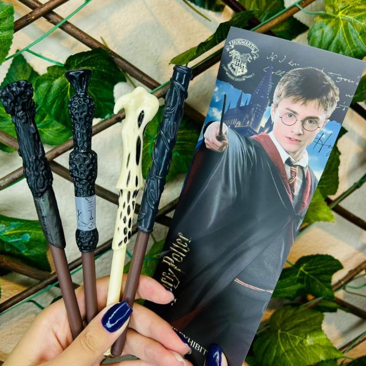 Caneta Harry Potter Varinha Decorado Filme Papelaria Geek Presente Hogwards