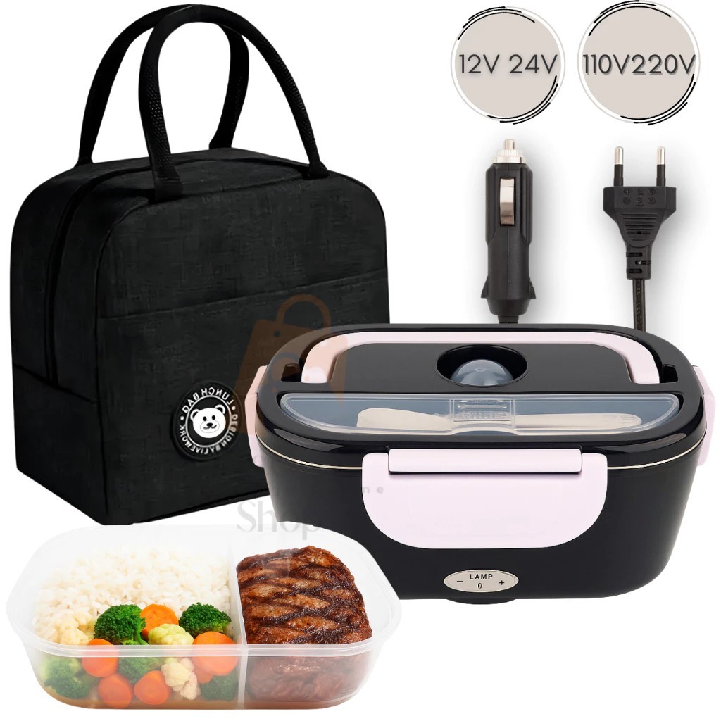 Imagem 1.5L Marmita Elétrica Veicular Bivolt P/ Carro Casa Taxi Uber Caminhão 12V 24V 110V 220V