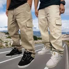 Calça Cargo Mesculino Feminino 6 Bolsos skate Larga Fechamento Cordão INFANTIL
