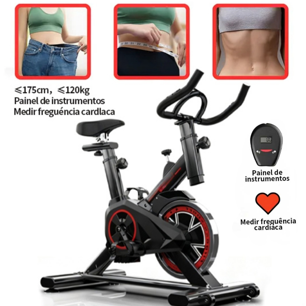 🔥bicicleta bike ergometrica spinning detecção de frequência cardíaca academia fitness profissional 120kg