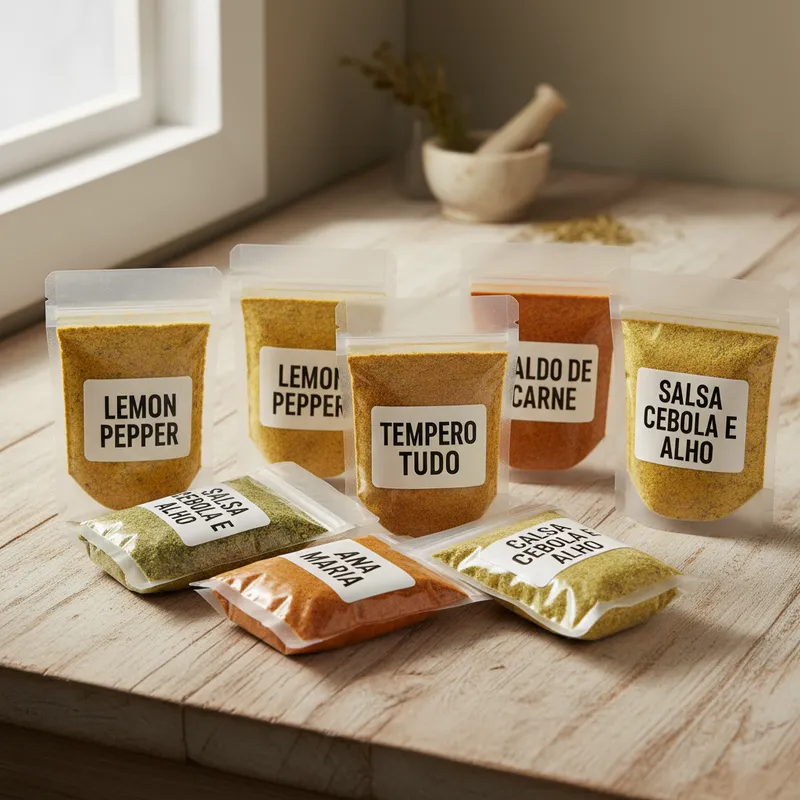 Kit de Temperos Mais Vendidos - 25 Unidades de 30g | Sabor e Qualidade para Suas Receitas!