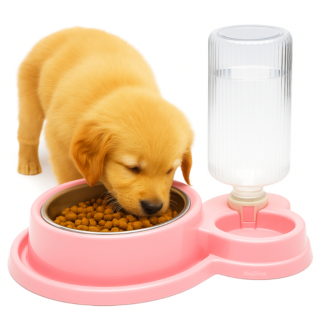 Comedouro e bebedouro Duplo Automático Tigela inox anti formigas Para Cachorro E Gatos pets em Oferta na Shopee