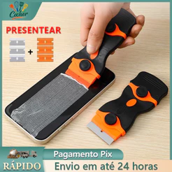 6/20pcs ratinho duplo raspador laminas plano para tintas piso vidro cerâmica