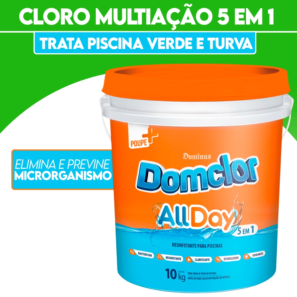 Donclor AllDay Manutenção e Limpeza Para Piscina Granulado Ação Ultra Rápida Clarificante