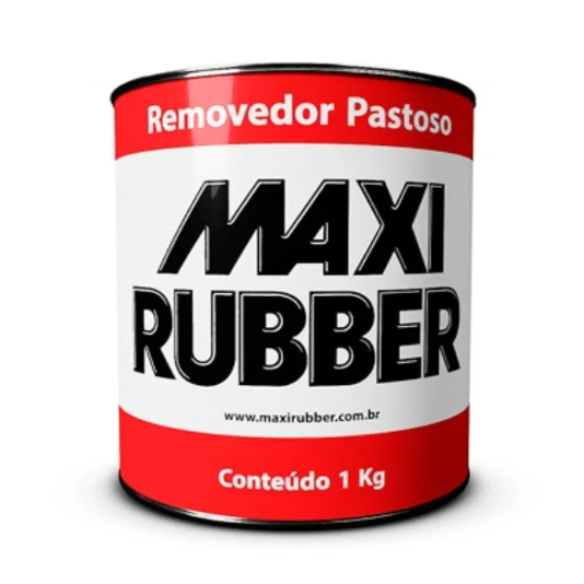 Removedor Pastoso Maxi Rubber 1Kg 500g Removedor pastoso de Tintas Profissional