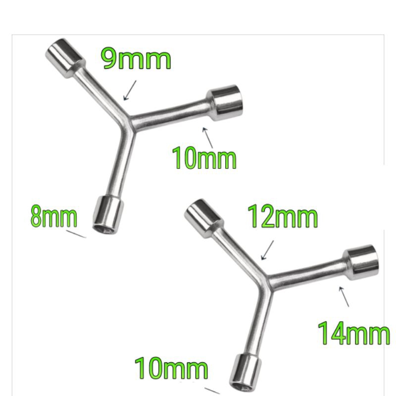 Kit 2 Chave Ninja Y 3 Pontas 8mm 9mm 10mm 12mm 14mm 11566+11567