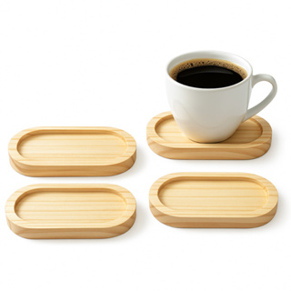 Kit Pires Madeira Pinus 16x8 cm Porta Xícara Café e Chá Mesa Posta Artesanal em Oferta na Shopee
