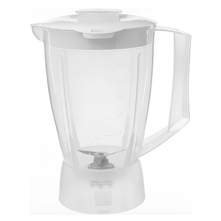 Copo Liquidificador Compatível com Mallory Tornado450W Transluc Tampa Branca