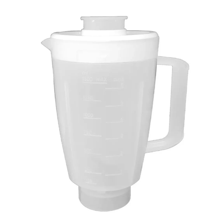 Copo Liquidificador Compatível com Walita Daily Ri2101/2102/2103 Transluc Tampa Branca