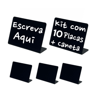 KIT 10 Placas Display De Mesa Buffet Vitrine Self-service Porta Preços De Restaurante em Oferta na Shopee