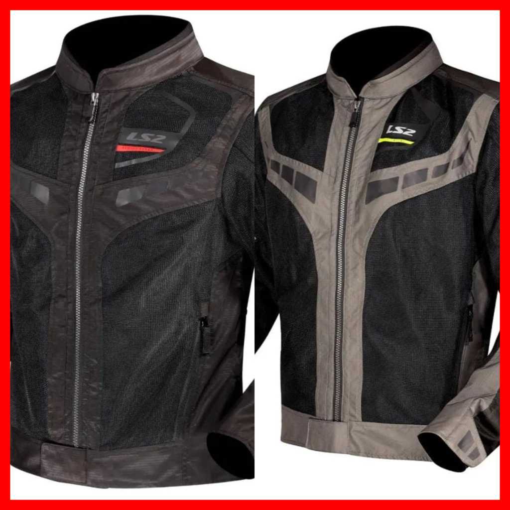 JAQUETAS LS2 GARDA BLACK/RED E BLACK/GRE/YLW/LADY BACK PINK/LADY BLACK RED