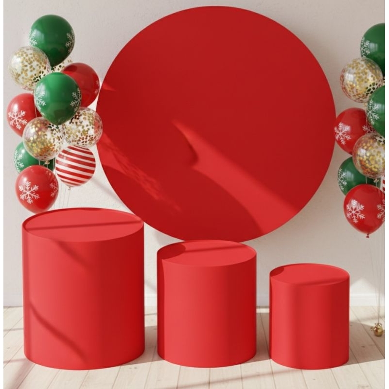 Kit Capa Painel Redondo 1,50 + Trio de Capas para cilindros Festas Aniversario tema - ENVIO RÁPIDO em Oferta na Shopee