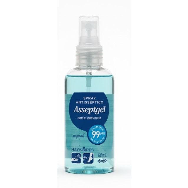 SPRAY ANTISSEPTICO ASSEPTGEL CLOREXIDINA ORIGINAL 60ML