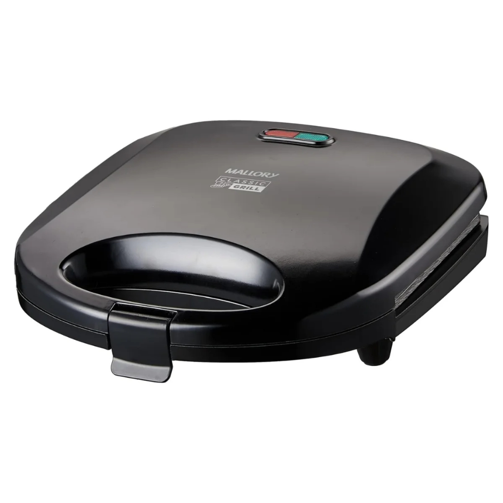 Detalhes do Sanduicheira e Grill Antiaderente 2x1 Classic Grill Mallory 127v Placas Duplas 750W