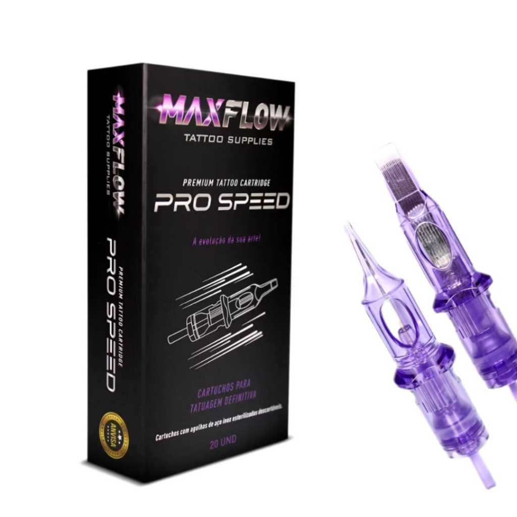 Cartuchos Max Flow PRO Speed Para Tatuagem - 5 Unidades Tattoo