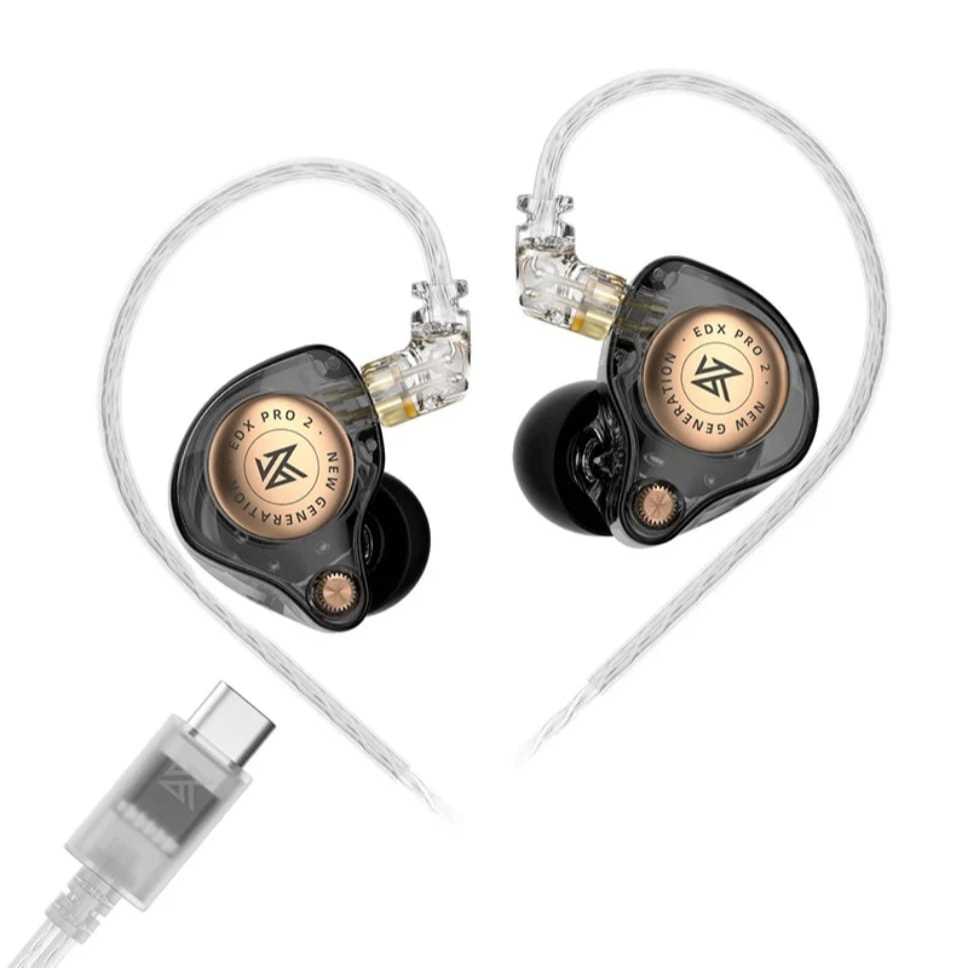 Fone de Ouvido Kz Edx Pro 2 Gamer Tipo C In-ear Gamer Retorno de Palco Musicas — R$ 189,97 em Shopee