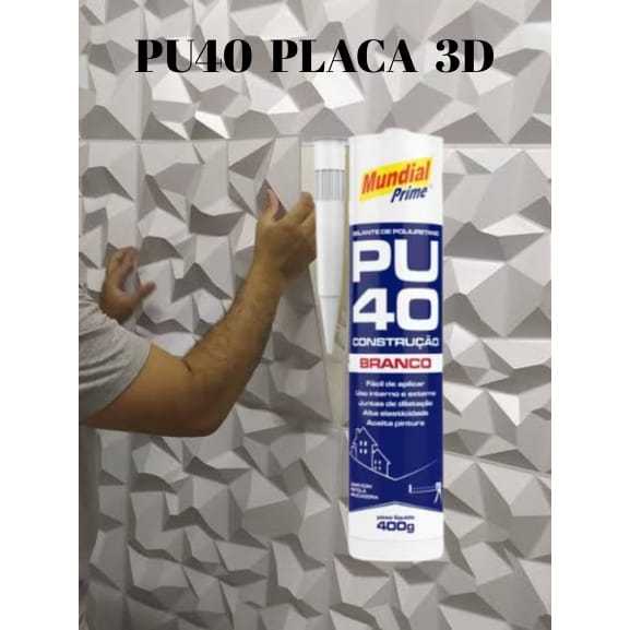 Cola Pu 40 Profissional Placa Revestimento Pvc 3d Calhas Marmores Rufos em Oferta na Shopee