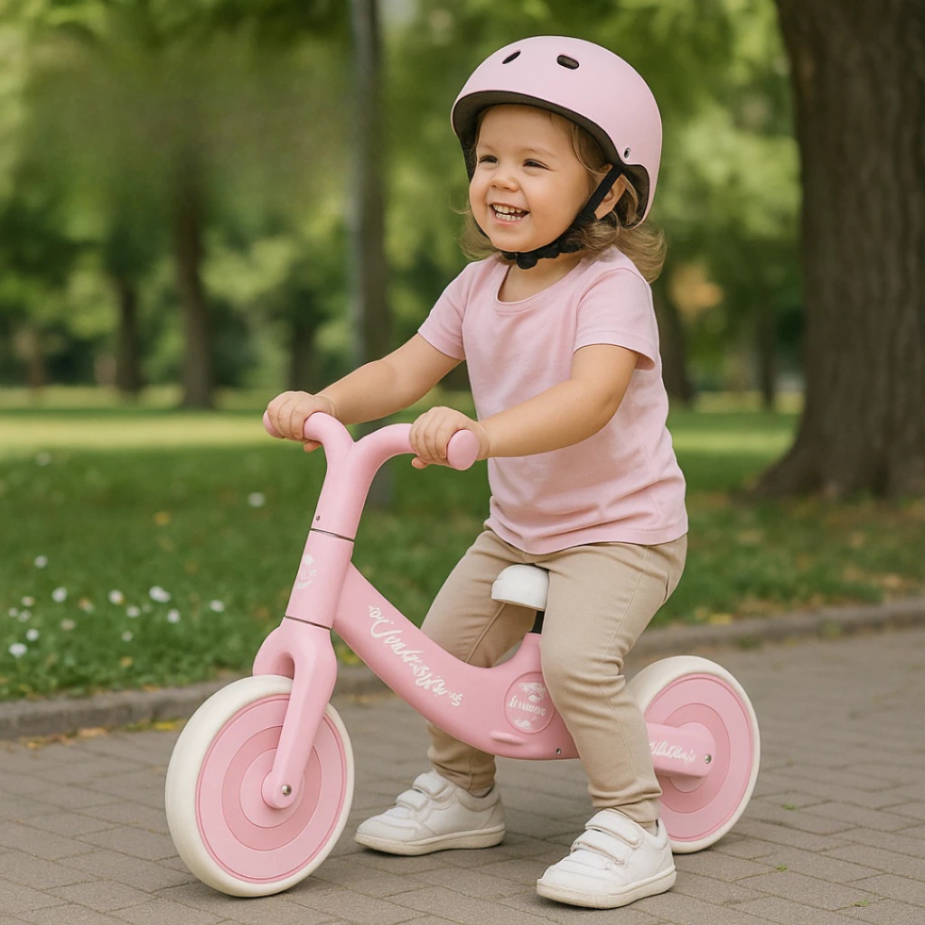Bicicleta Equilibrio Infantil Sem Pedal Rosa Desenvolvimento Equilibrio Seguro Diversao