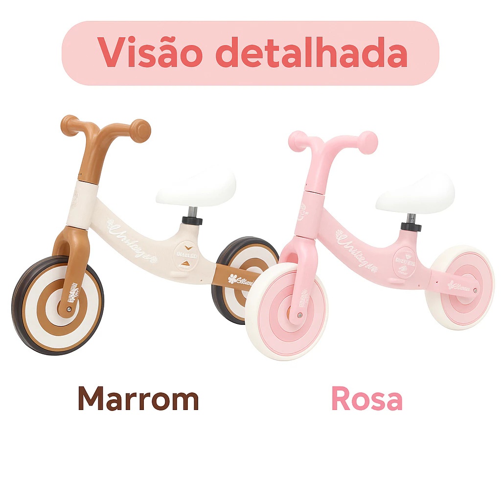 Bicicleta Equilíbrio Infantil Sem Pedal Aprendizado Primeira Bike Leve Segura Cors Sortida Brinquedo