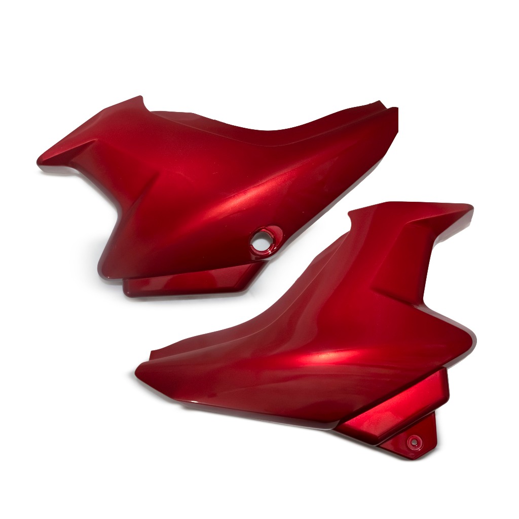 Tampa Lateral Vermelho YBR 125 Factor 2009 2010 2011 2012 2013 Par Para Personalização