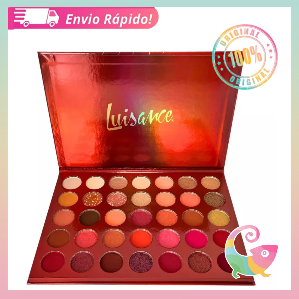 Paleta de Sombras 36 Cores Luisance Heat