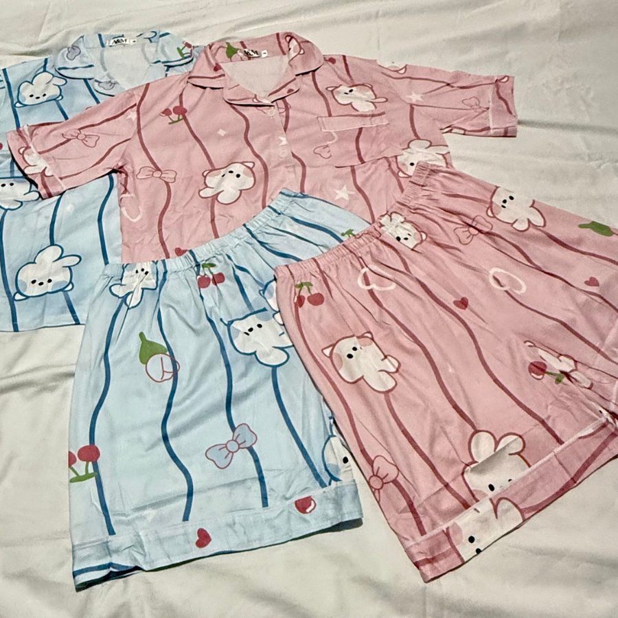 NARCIZO LINGERIE PIJAMA AMERICANO BOTÕES FUNCIONAIS- PÓS CIRURGICO-ESTAMPAS E LISTRAS  LISTRAS O