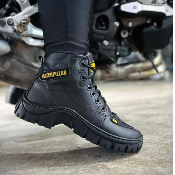 Bota Coturno Masculino CAT Impermeável Palmilha de Gel Promoção em Oferta na Shopee