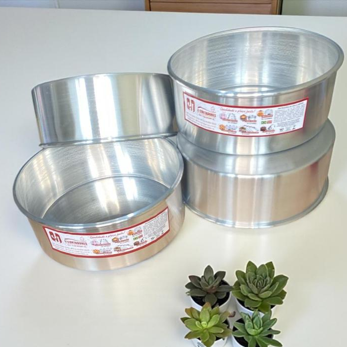 Kit e ATacado C/4 Forma Redonda 25x10 + Brinde Especial Páscoa em Oferta na Shopee