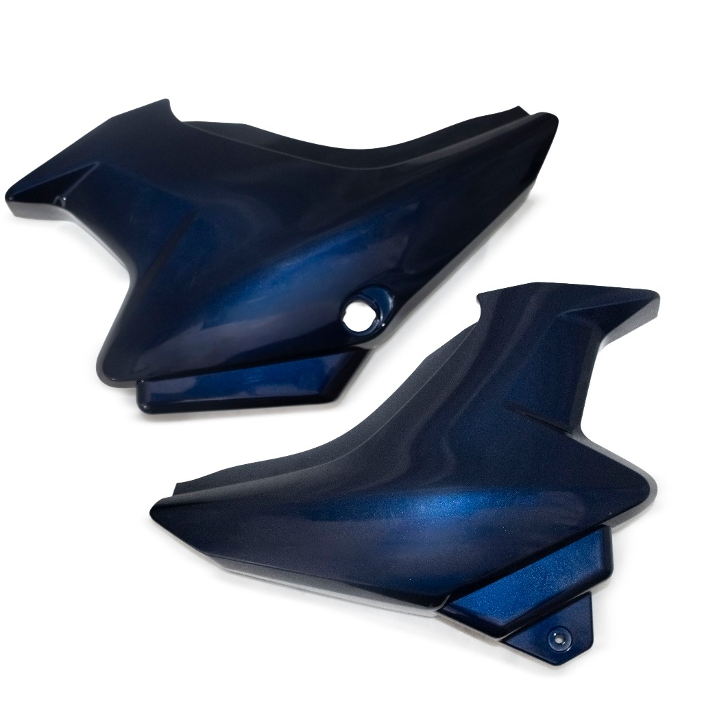 Tampa Lateral azul YBR 125 Factor 2009 2010 2011 2012 2013 Par Para Personalização