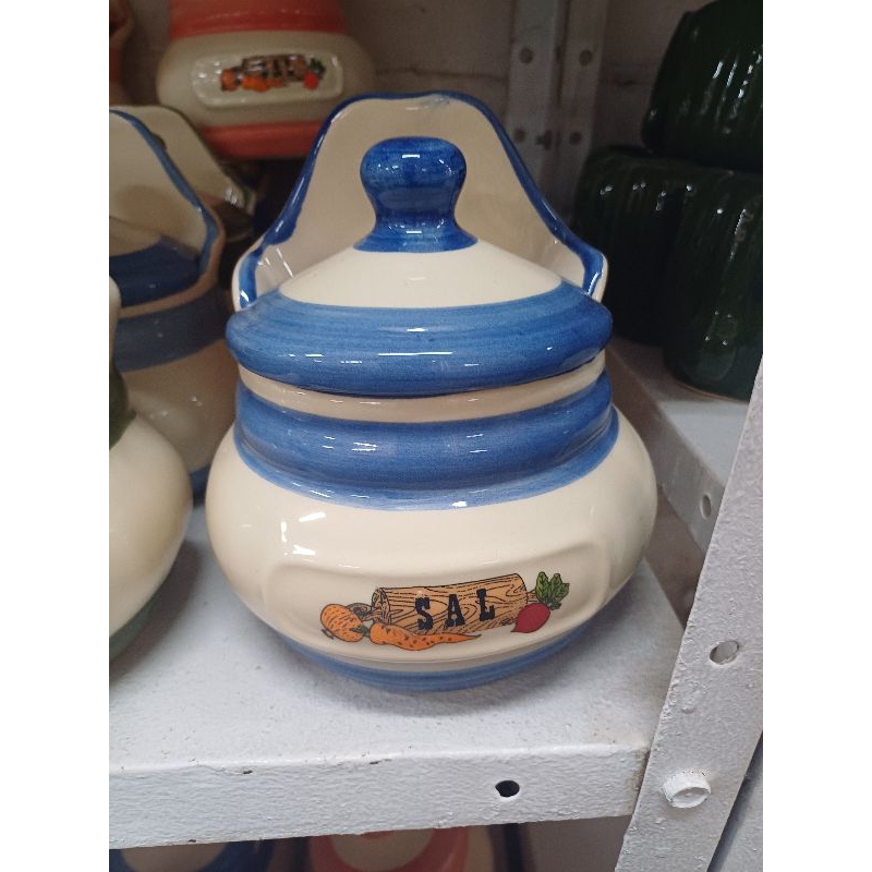 saleira de cerâmica várias cores