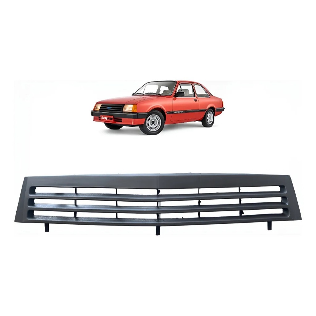 Grade Frontal Chevette 1987 A 1993 Modelo Original Preto Fosco