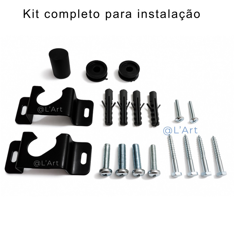 Suporte fixo Universal PIX p/ TV 10–85 polegadas 80 Kg todas as marcas Parede...