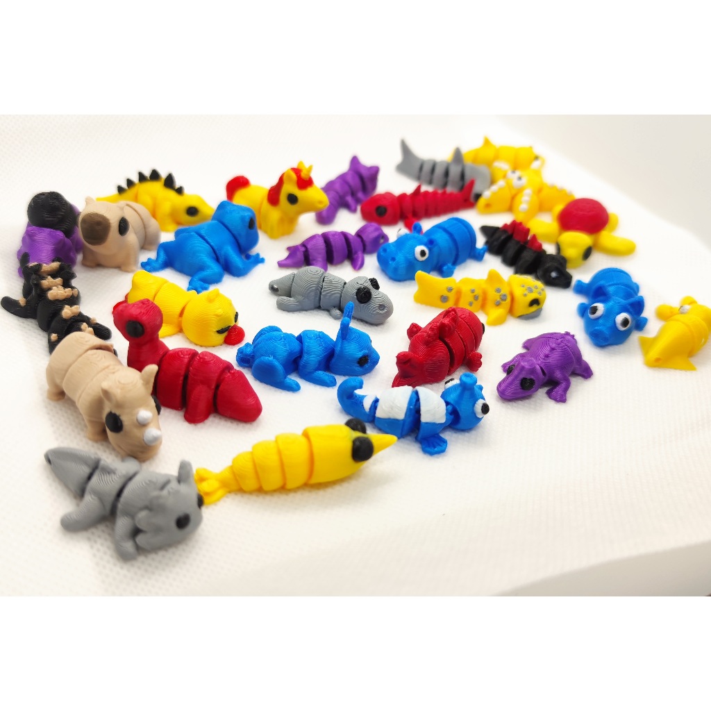 Kit 30 Mini Animais Flexíveis Fidget Bichinhos Lindo Coleção Pekitos em Oferta na Shopee