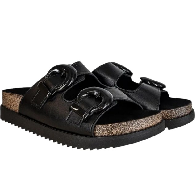 Sandalia  Feminina  Papete Moleca Birken Napa Tratorada Original