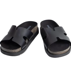 Sandália Feminina Papete Moleca Birken Tratorada Flatform Original