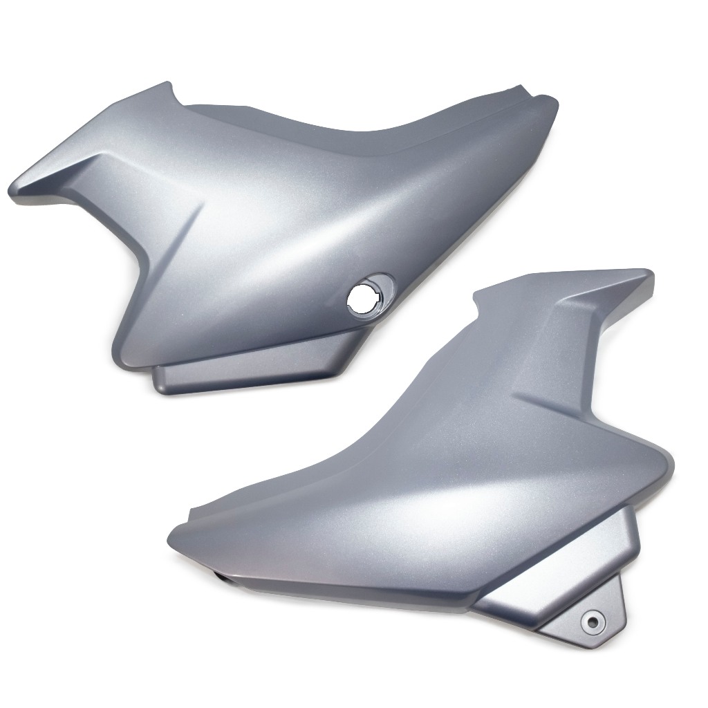 Tampa Lateral Prata YBR 125 Factor 2009 2010 2011 2012 2013 Par Para Personalização