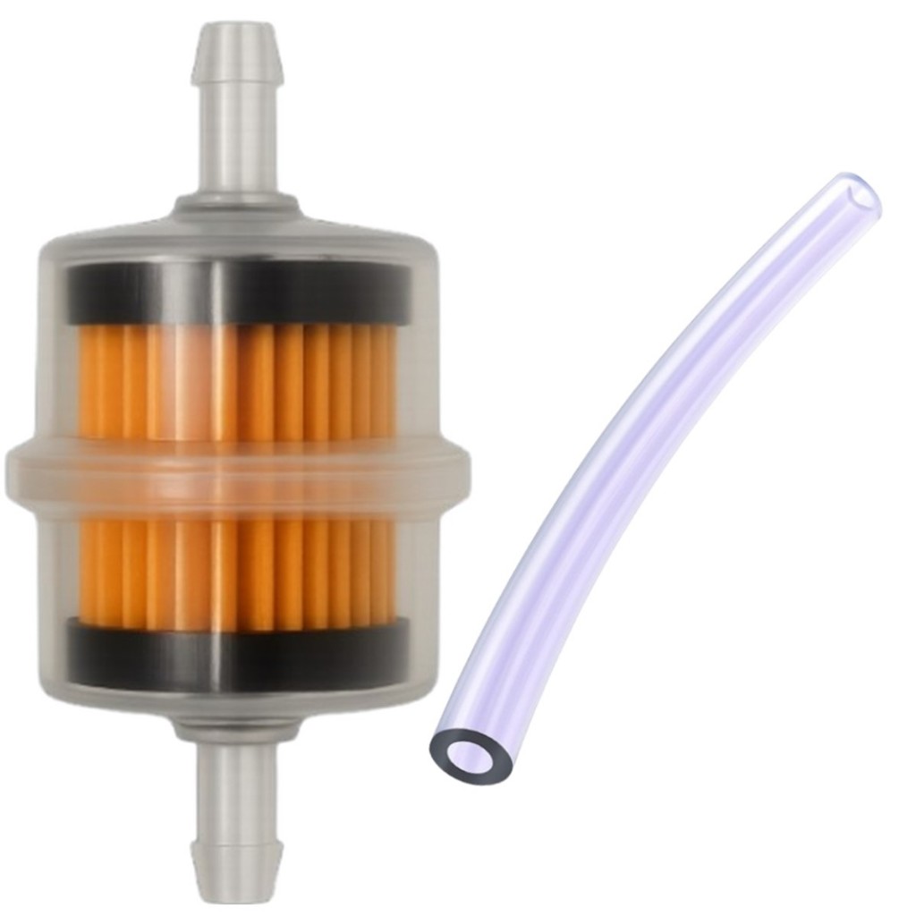 Filtro Gasolina Combustível Moto Carburada, Mobilete, Bicicleta Motorizada + 20 Cm Mangueira