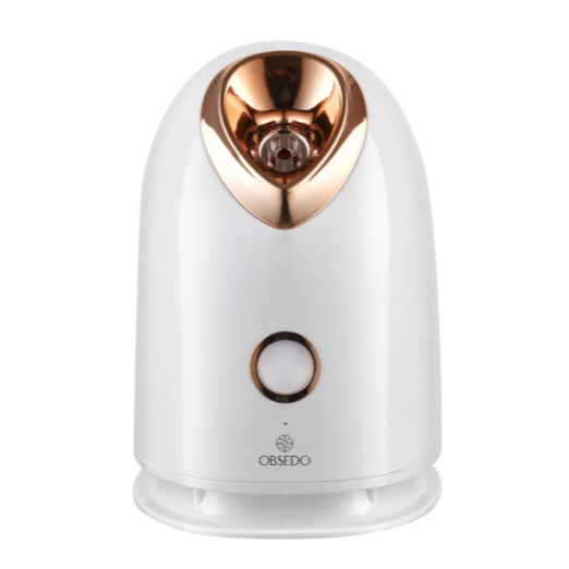 Vaporizador Facial Portátil Para Limpeza Tratamento De Pele Obsedo OB907 OB908 Cor Branco E Rose Gold