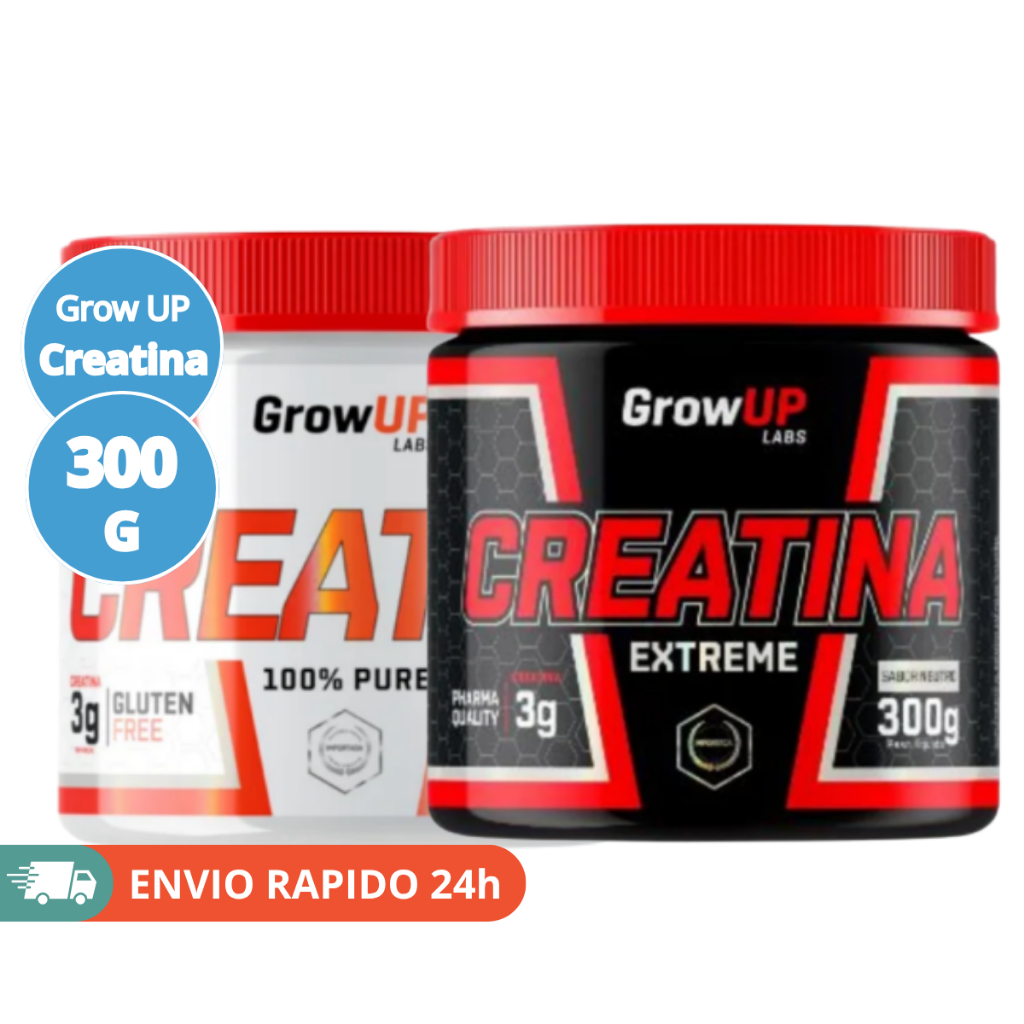 Creatina GrowUp Labs 300g (Creatina 100% e Creatina Extreme) — R$ 52,99 em Shopee