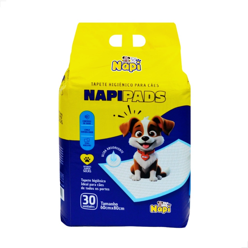 Tapetes Higiênicos 80x60 60 unidades Napi Pads para Cachorro Pets Grande Ultra Absorção em Oferta na Shopee