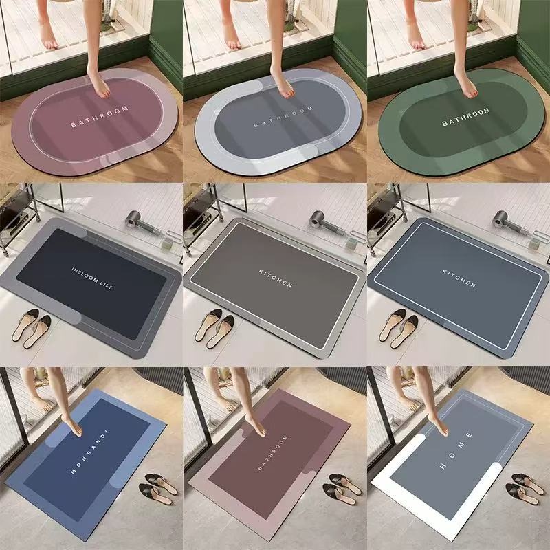 apete Oval escrita de lama de diatomáceas de secagem rápida TikTok / Varias Cores em Oferta na Shopee