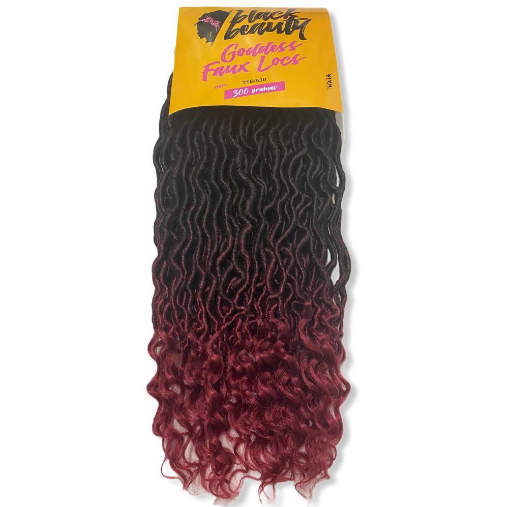 Cabelo Goddess Faux locs 300Gr Black Beauty