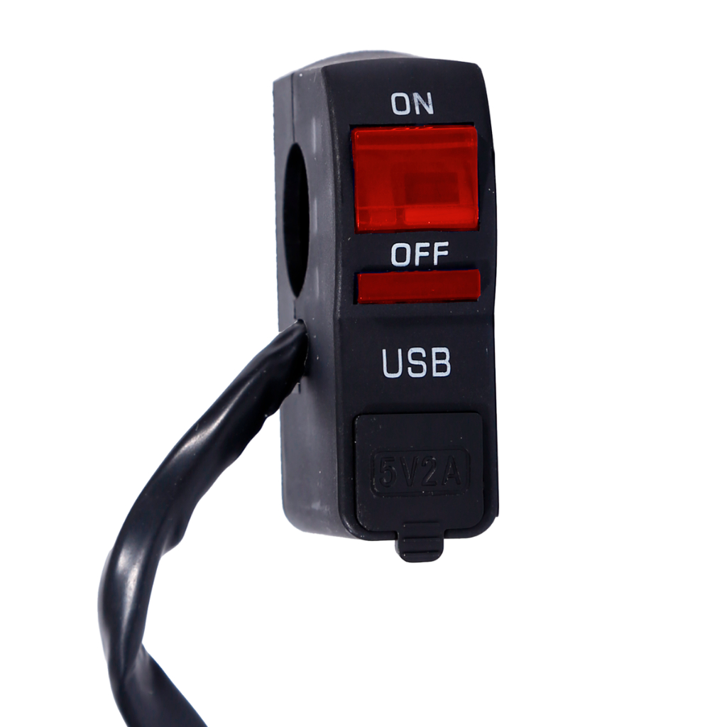 Botão Interruptor universal On/off Rt Farol Auxiliar Milha Moto Usb